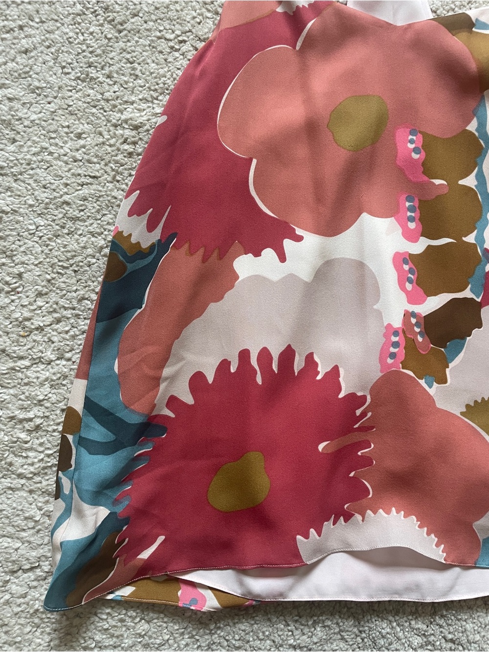 Tibi silk abstract floral racerback camisole top size 6 - Picture 3 of 8